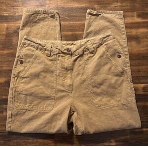 Poetry Women’s 12 34 x 28 Pants Hemp Organic Cotton Tapered Leg High Rise